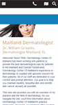 Mobile Screenshot of dermatologycenterofmaitland.com